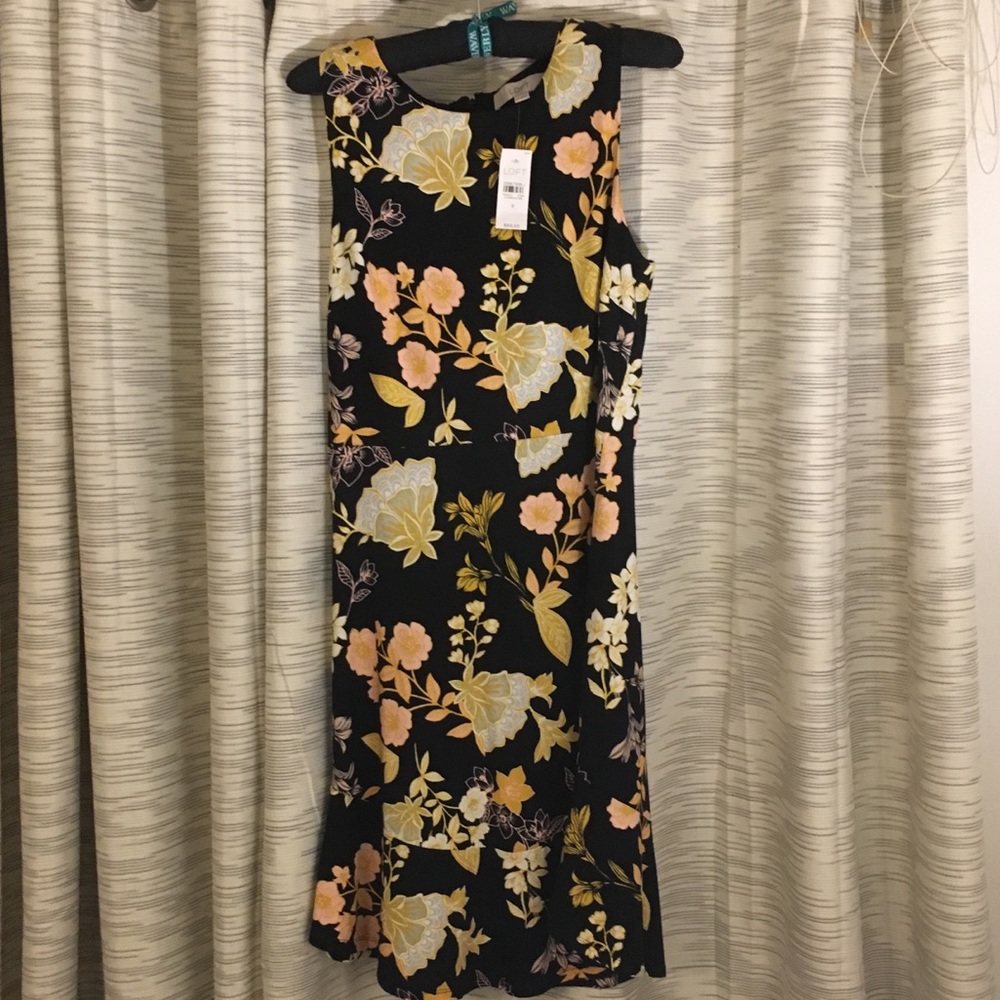 LOFT Flower Print Dress